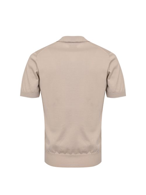 Maglia stile polo in cotone Juta/Panama BRUNELLO CUCINELLI | M29800145CBD04